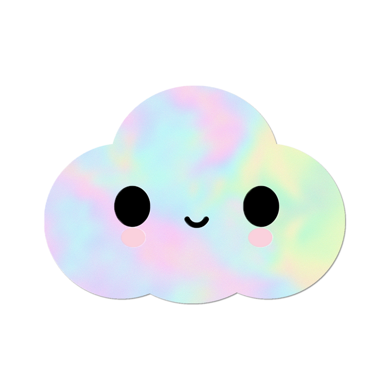 Holographic Little Cloud Sticker