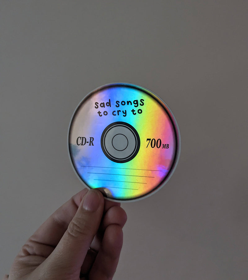 Sad Songs to Cry To CD Sticker