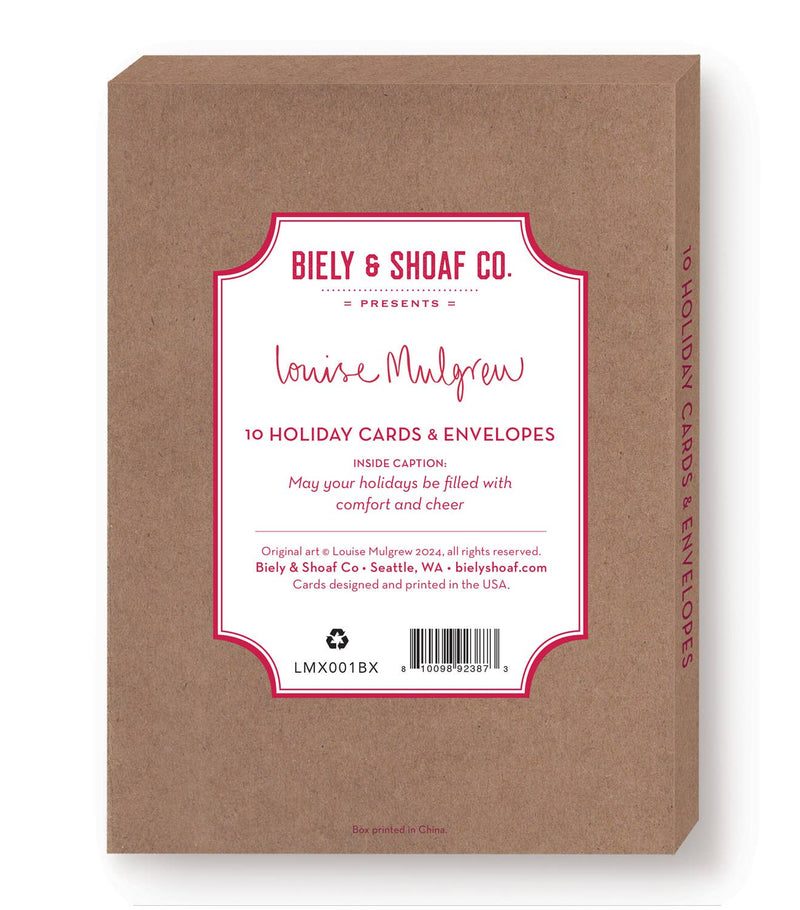 Animals In Stockings Christmas Card Set of 10