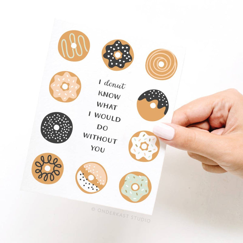 I Donut Know Thank You Card