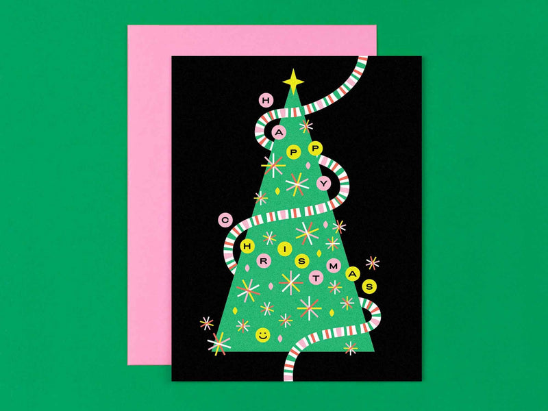 Happy Christmas Tree Card