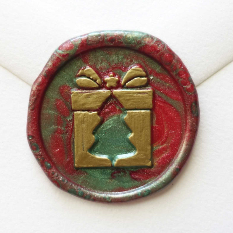 Christmas Tree Gift Wax Seal Stamp Set