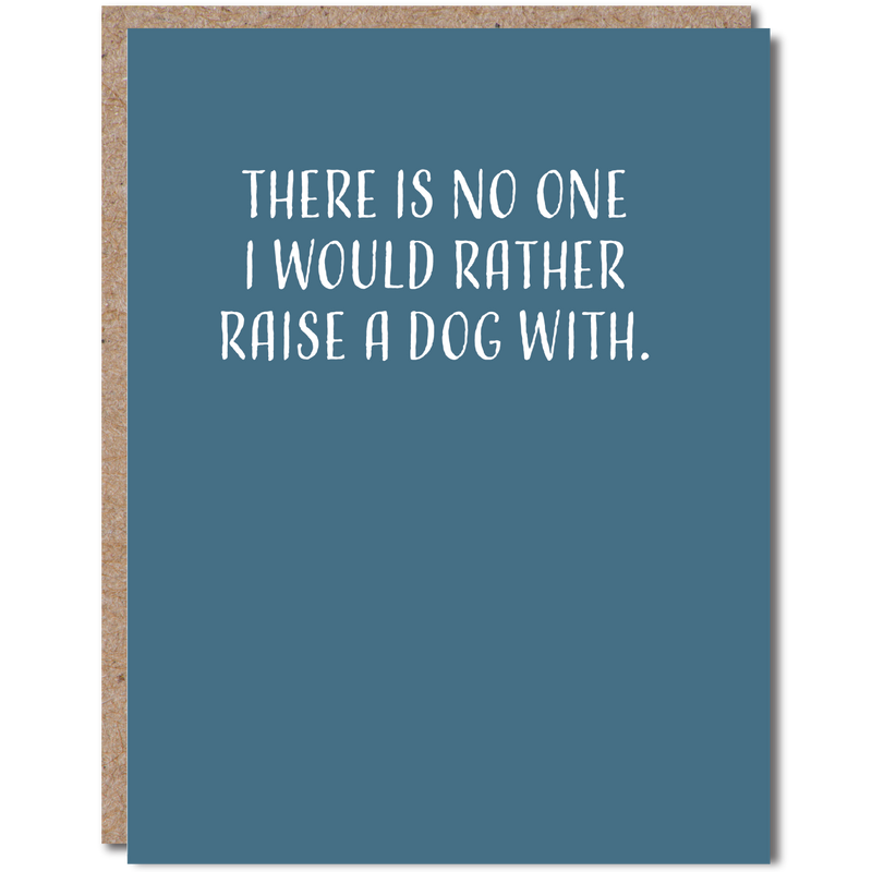 Raise A Dog Anniversary Card