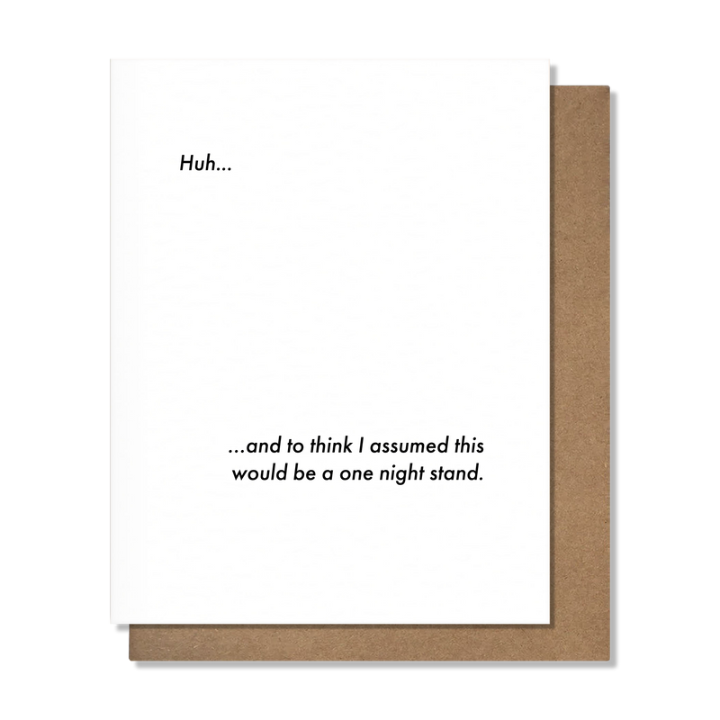 One-Night Stand Love Card