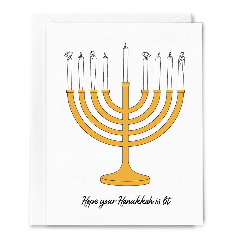 Hope Your Hanukkah is Lit Card