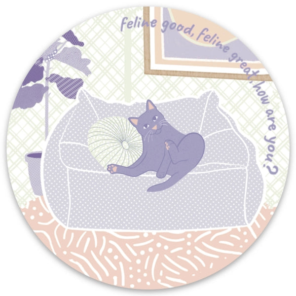 Feline Fine Sticker