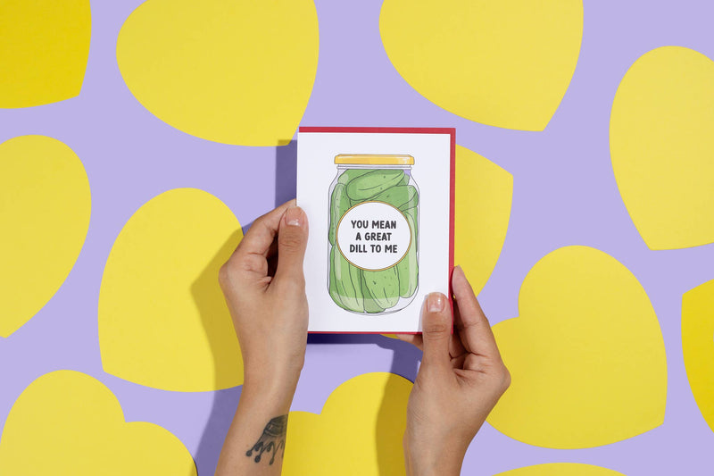 Great Dill to Me Pickle Jar Card