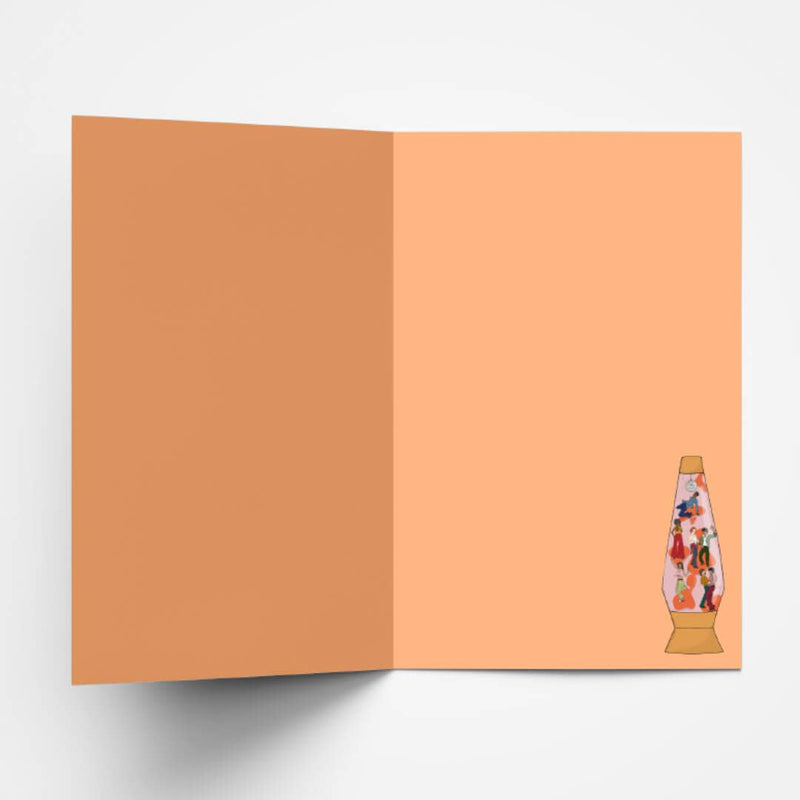 Lava Lamp Disco Birthday Card