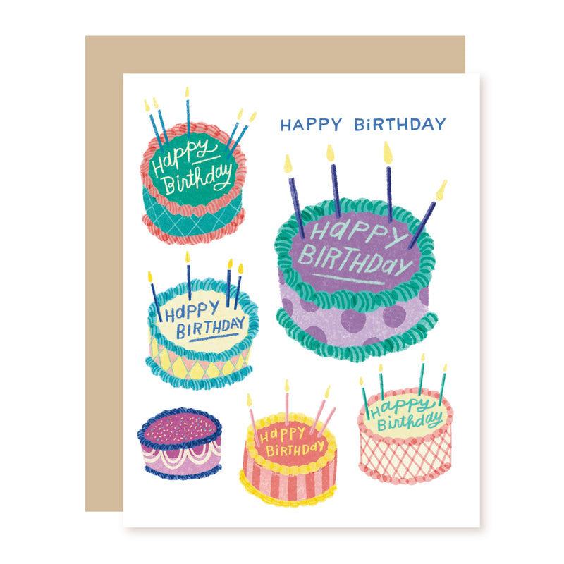 Pretty Cakes Birthday Card