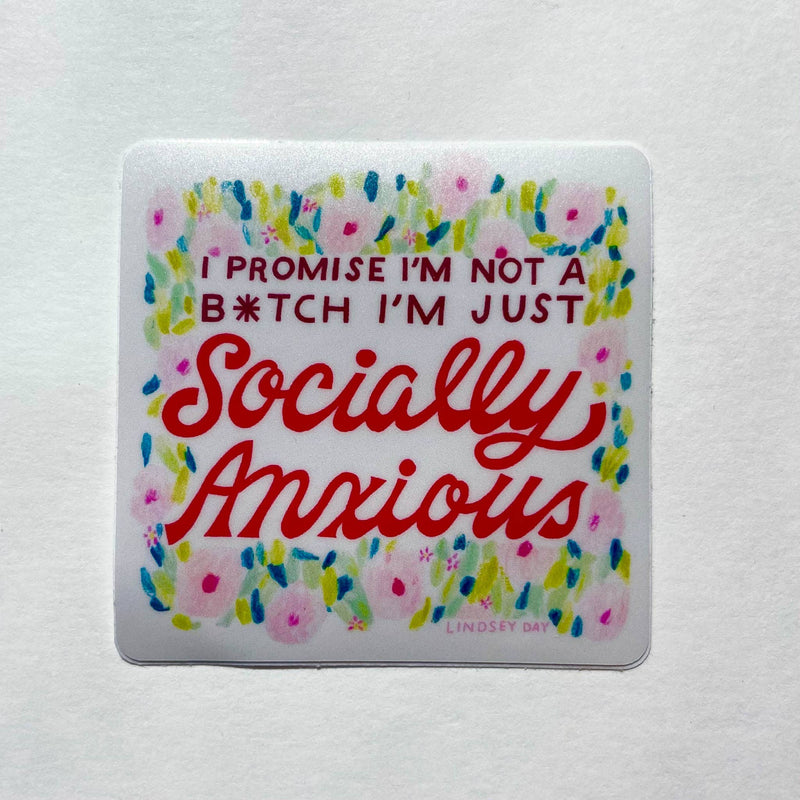 Socially Anxious Sticker