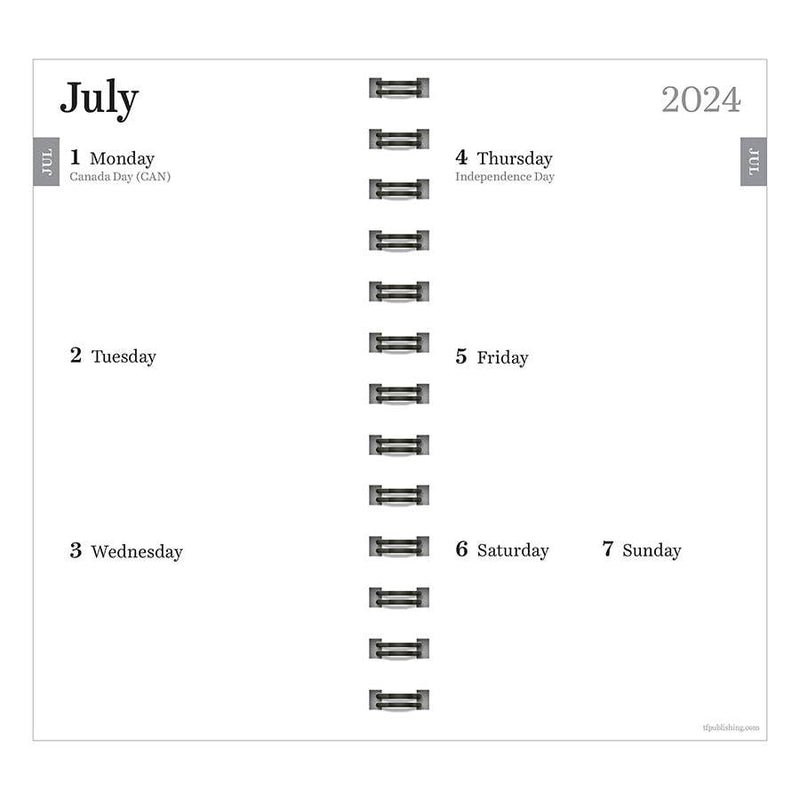 Dark As Night Small Weekly/Monthly Academic Planner (July &