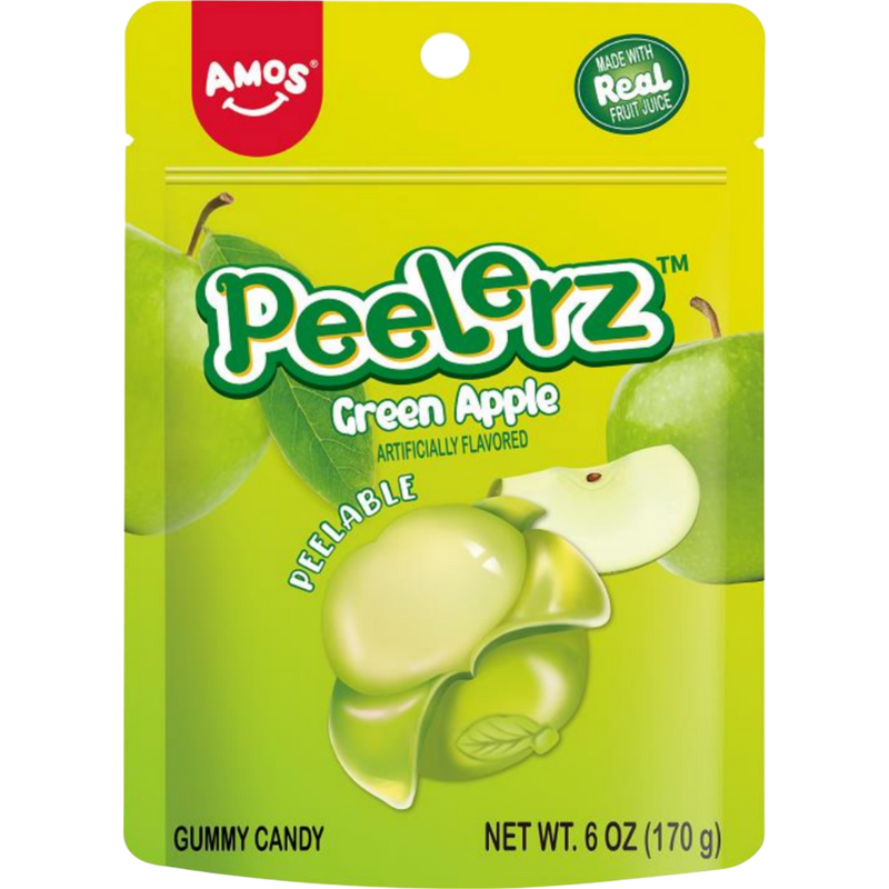 Amos Peelerz Green Apple 6oz Bag