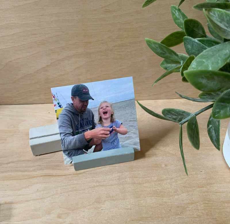 Concrete Photo and Business Card Holder