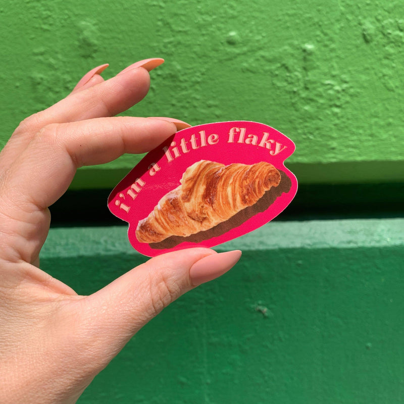 A Little Flaky Croissant Sticker