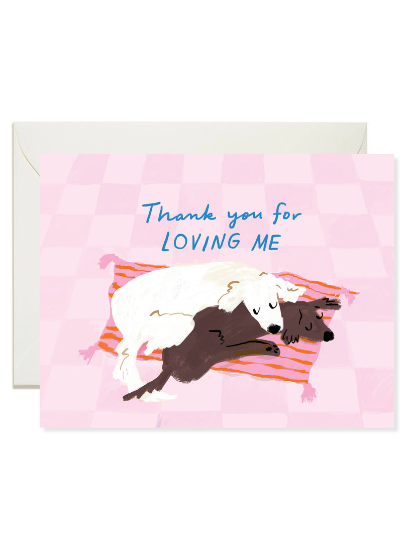 Snuggle Dogs Love Card