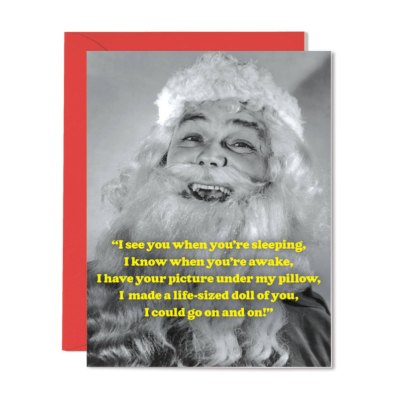 Creepy Santa Christmas Card