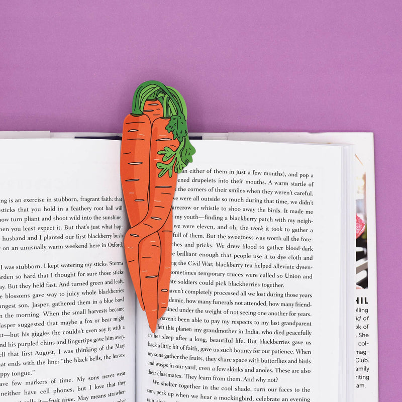 Bunch of Carrots Die Cut Bookmark