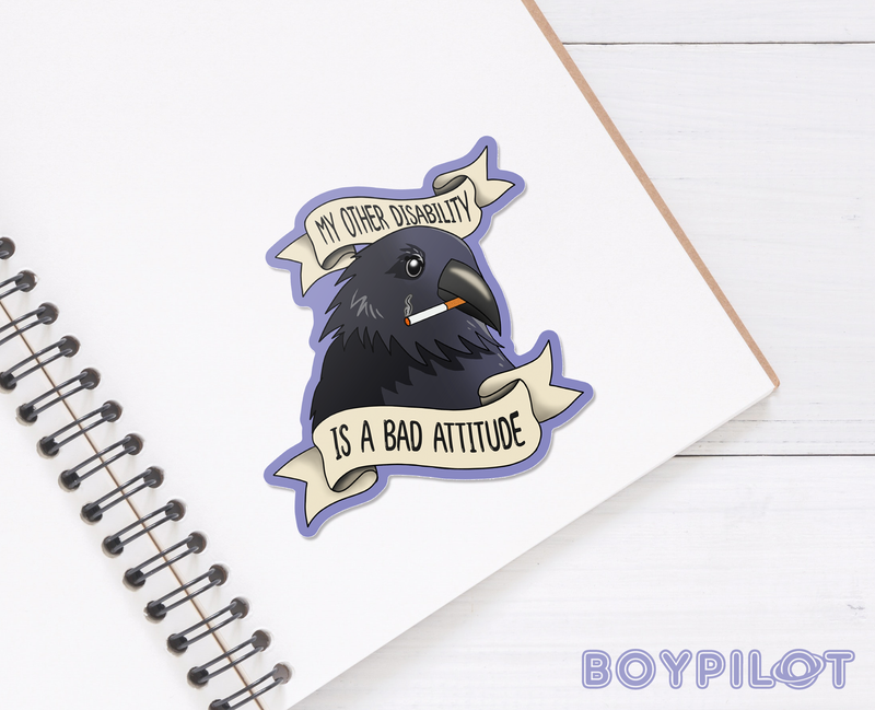 Cripplepunk Crow Sticker