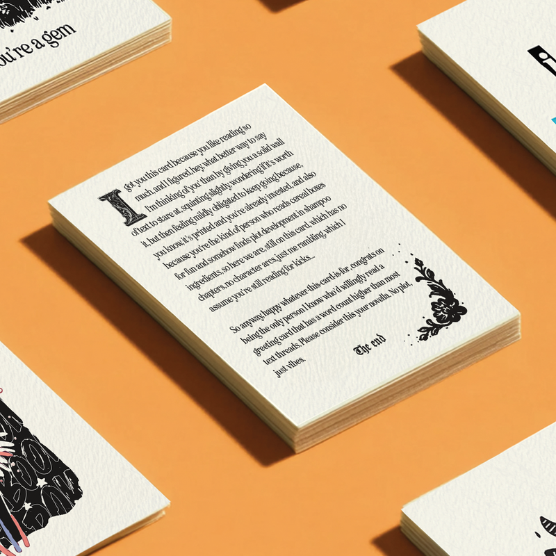 Snarky Book Lover Greeting Card