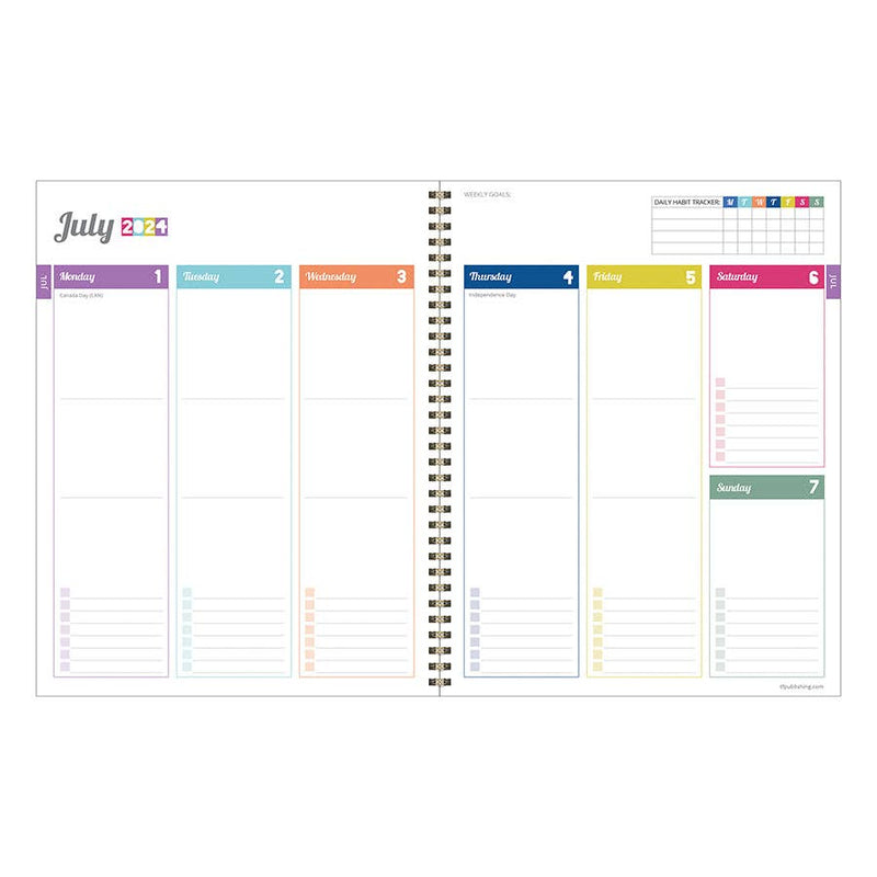 Checkmate Large Weekly/Monthly Academic Planner (July &