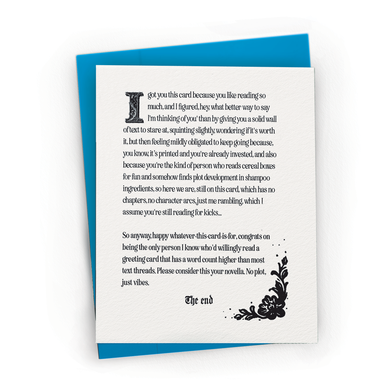 Snarky Book Lover Greeting Card