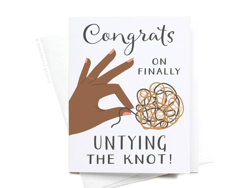 Congrats on Untying the Knot Card