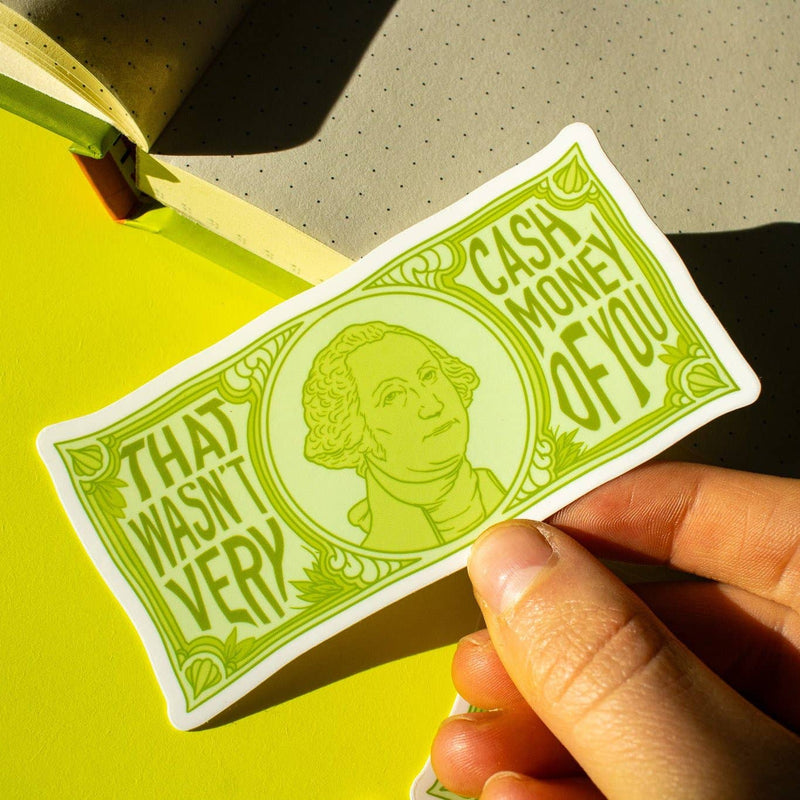 Cash Money Vinyl Sticker