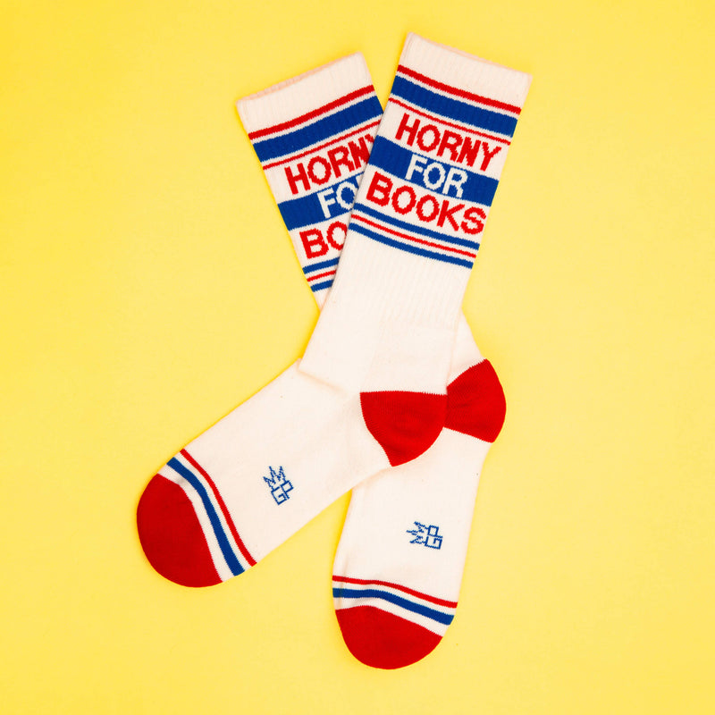 Horny For Books Gym Socks