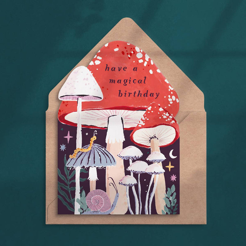 Magical Birthday Mushroom Card