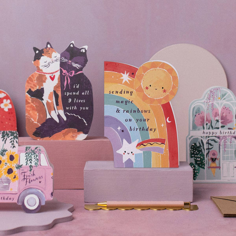 Magic and Rainbows Birthday Card
