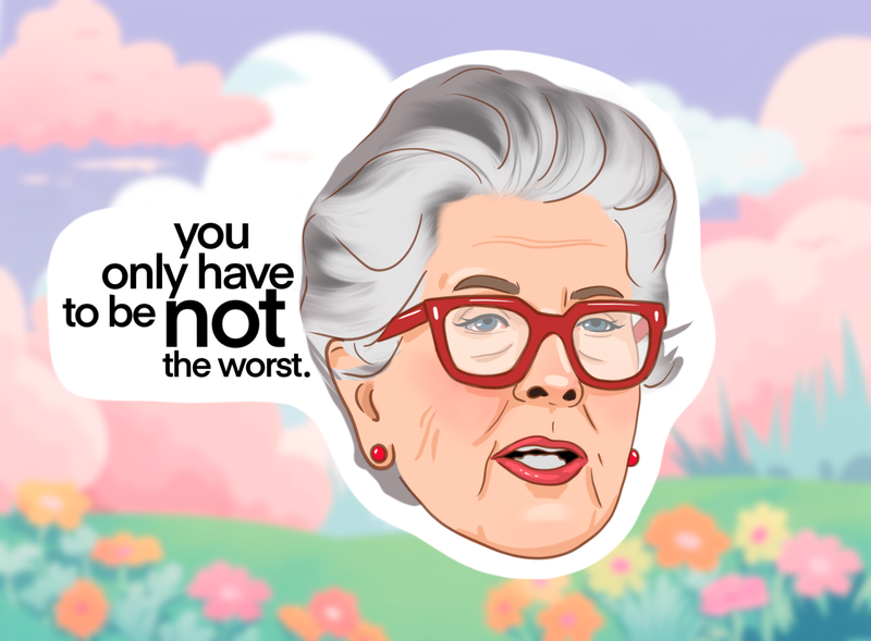 Not The Worst Prue Leith Sticker