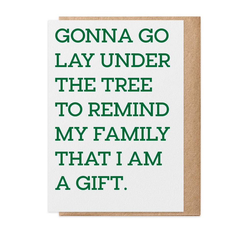 Under the Tree Christmas Card