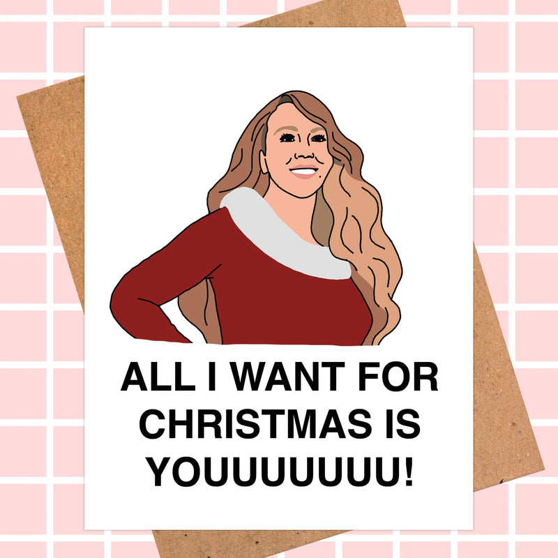 Mariah Carey All I Want for Christmas Card