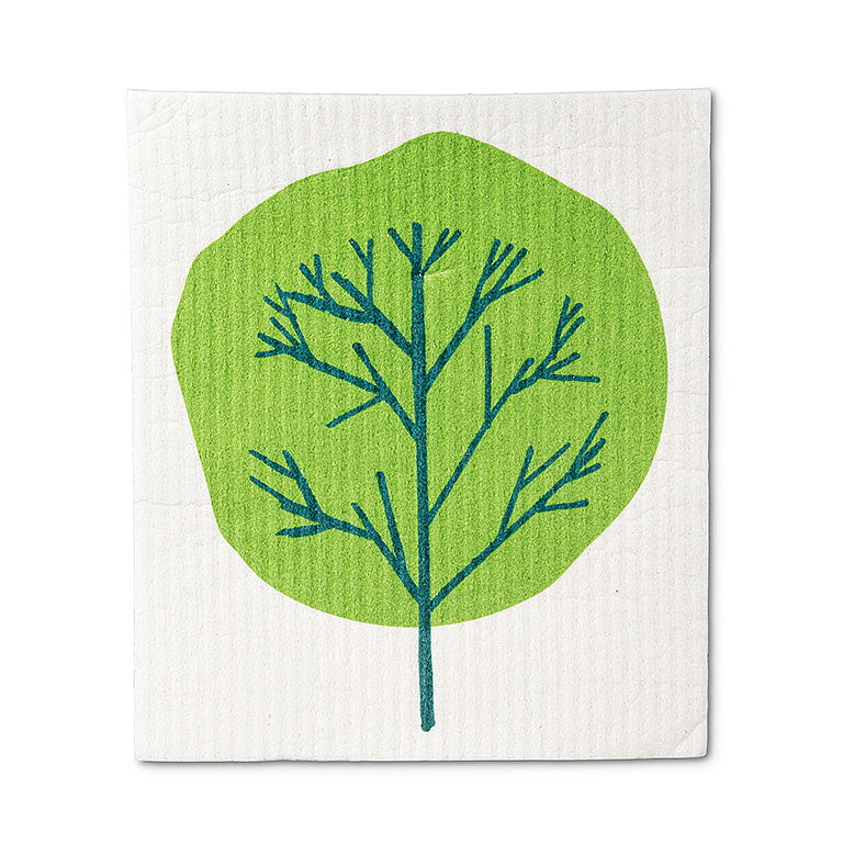 Green Trees Swedish Dishcloth (Set of 2)