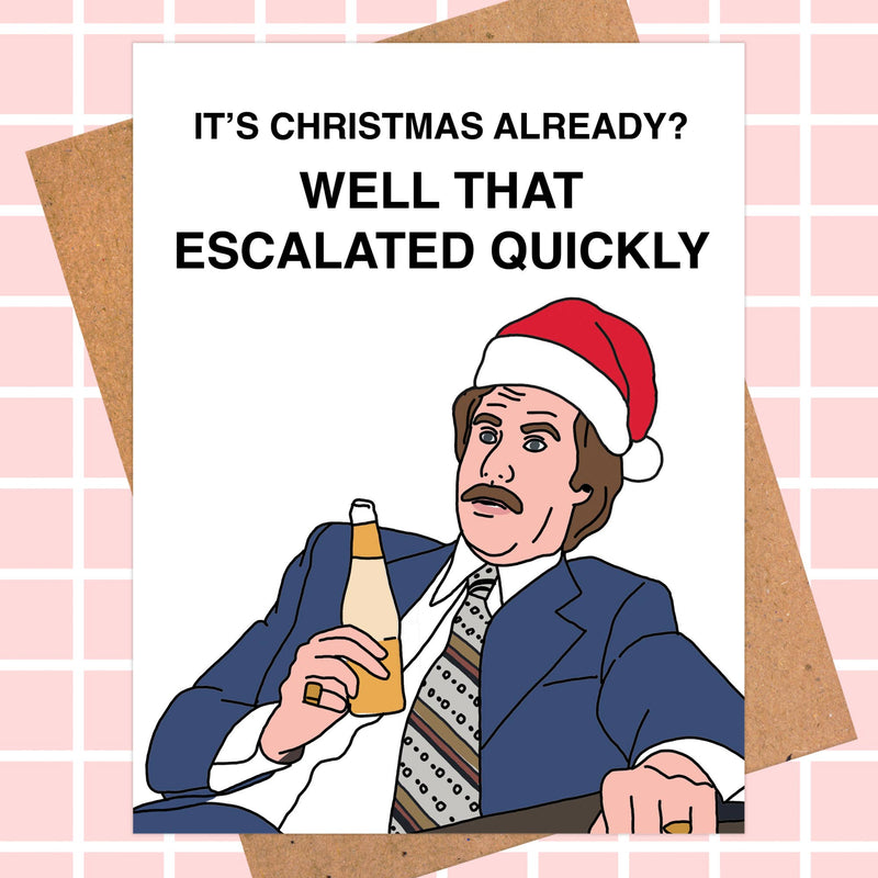 Ron Burgundy Christmas Card
