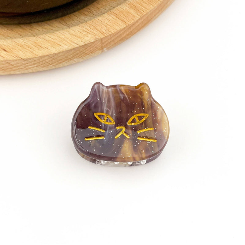 Mini Cat Face Hair Clip (Assorted)
