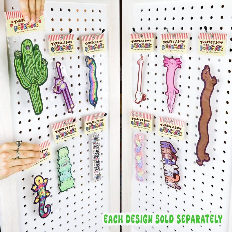 Cute Rainbow Caterpillar Bookmark