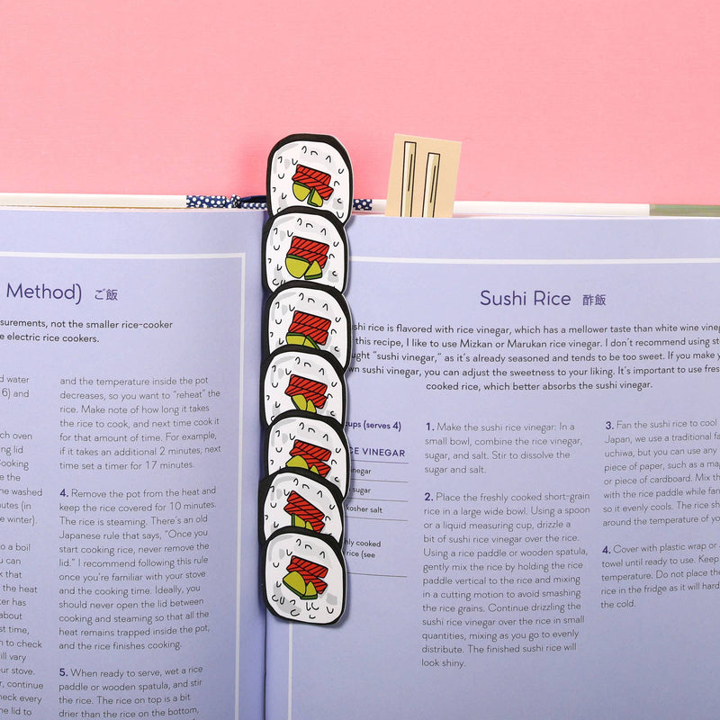 Sushi and Chopsticks Die Cut Bookmark
