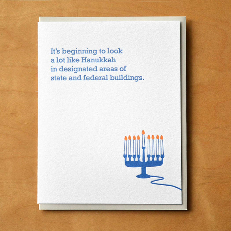 Beginning To Look Like Hanukkah Greeting Card