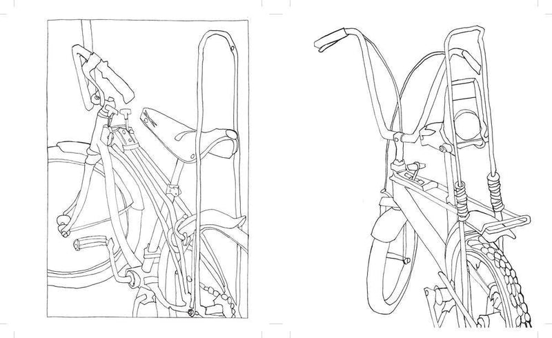 Classic Bicycle Coloring Book