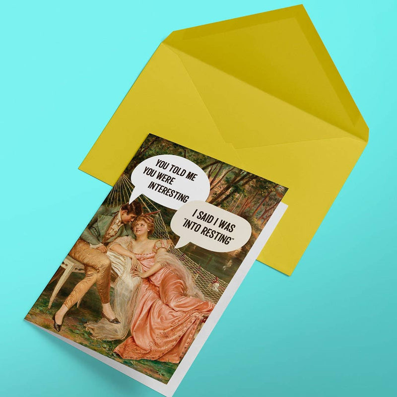 Into Resting Anniversary Card