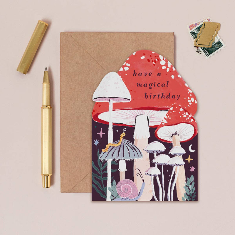 Magical Birthday Mushroom Card