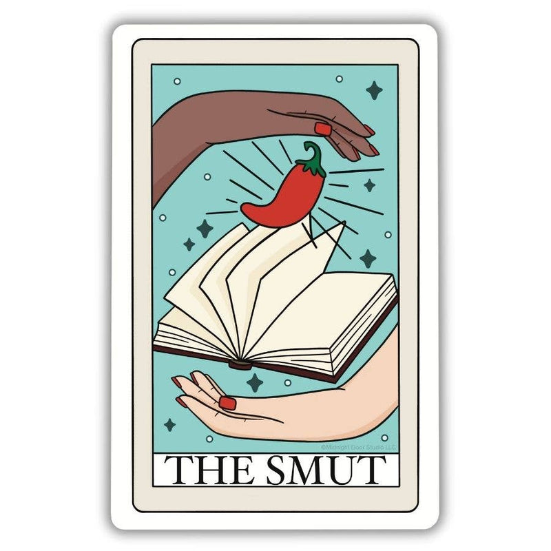 The Smut Tarot Card Bookish Vinyl Sticker