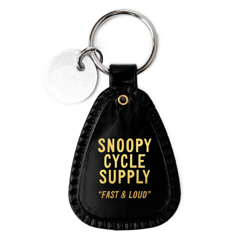 Snoopy Motorcycle Saddle Keychain