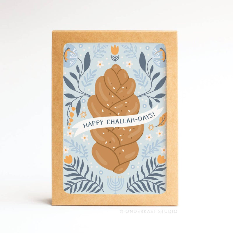 Happy Challah-days! Note Card Set of 10