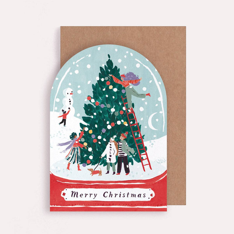 Snow Globe Christmas Card