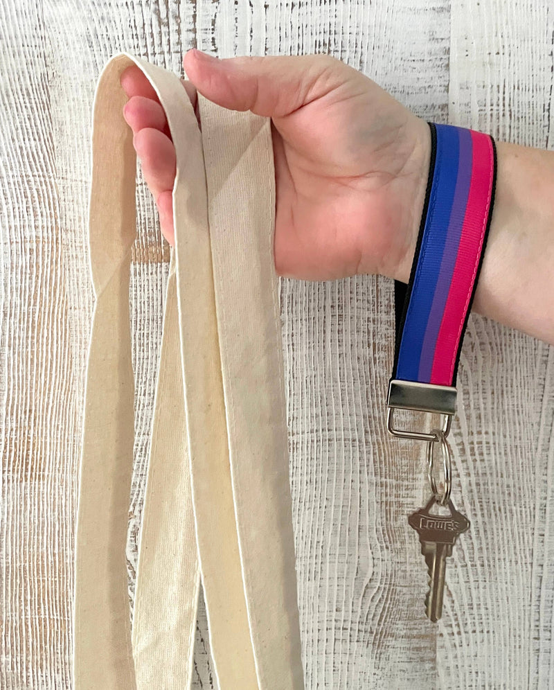 Bisexual Pride Keychain/Wristlet