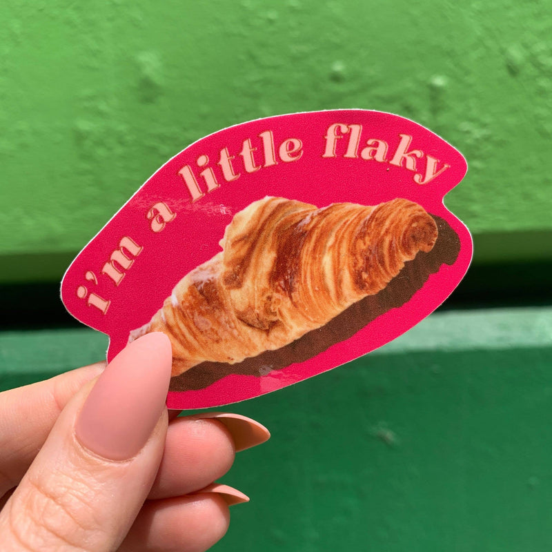 A Little Flaky Croissant Sticker