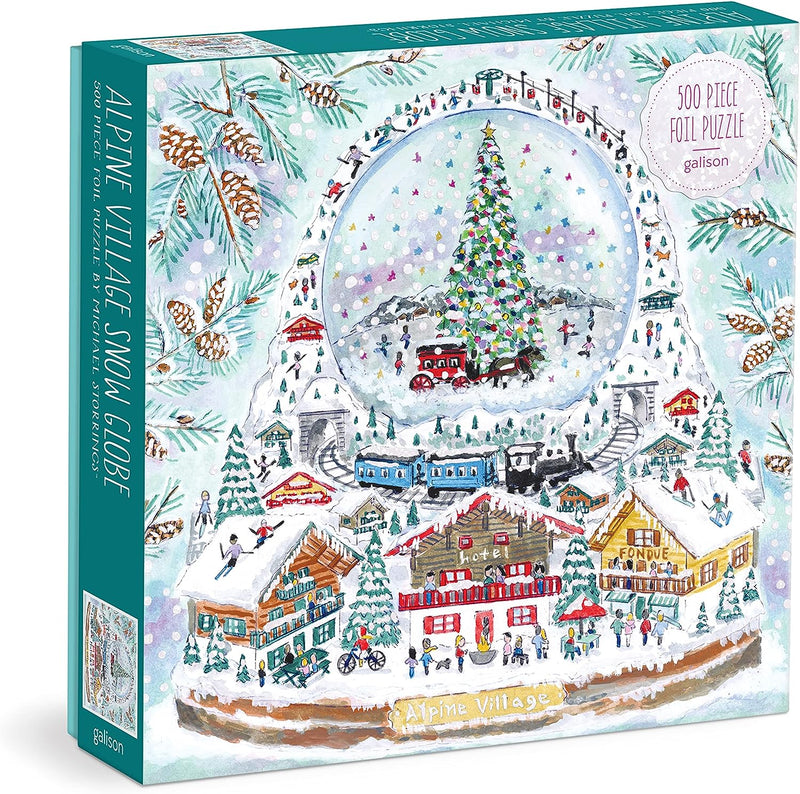 Michael Storrings Alpine Village Snowglobe 500 Piece Puzzle