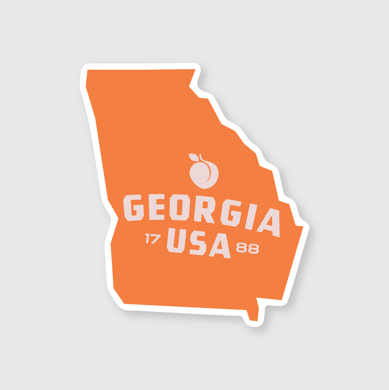 Georgia Simple State Sticker